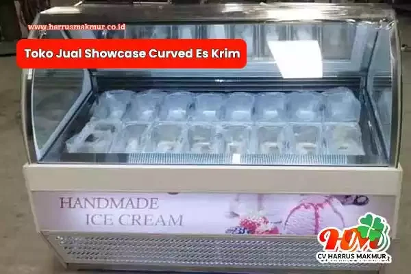 Toko Jual Showcase Curved Es Krim